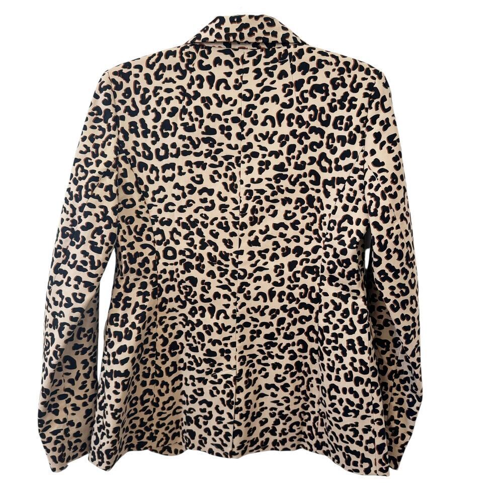 1901 Nordstrom Animal Print Blazer in "Beige Shadow Leopard" Size 6 - Picture 5 of 8